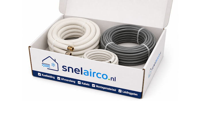 Complete installatieset voor airco-installatie